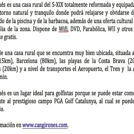 Can Girones Caldes de Malavella